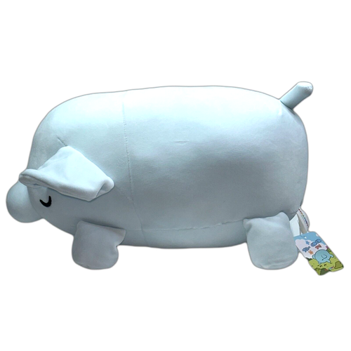 Takashoji Sleeping Blue Elephant Plush Stuffed Animal Round1 Japanese Arcade NWT - Afbeelding 3 van 7