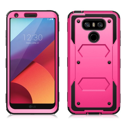 Hybrid Kickstand Belt Clip Case Cover And Screen Protector for LG G6 G7 G8 ThinQ - Picture 15 of 25