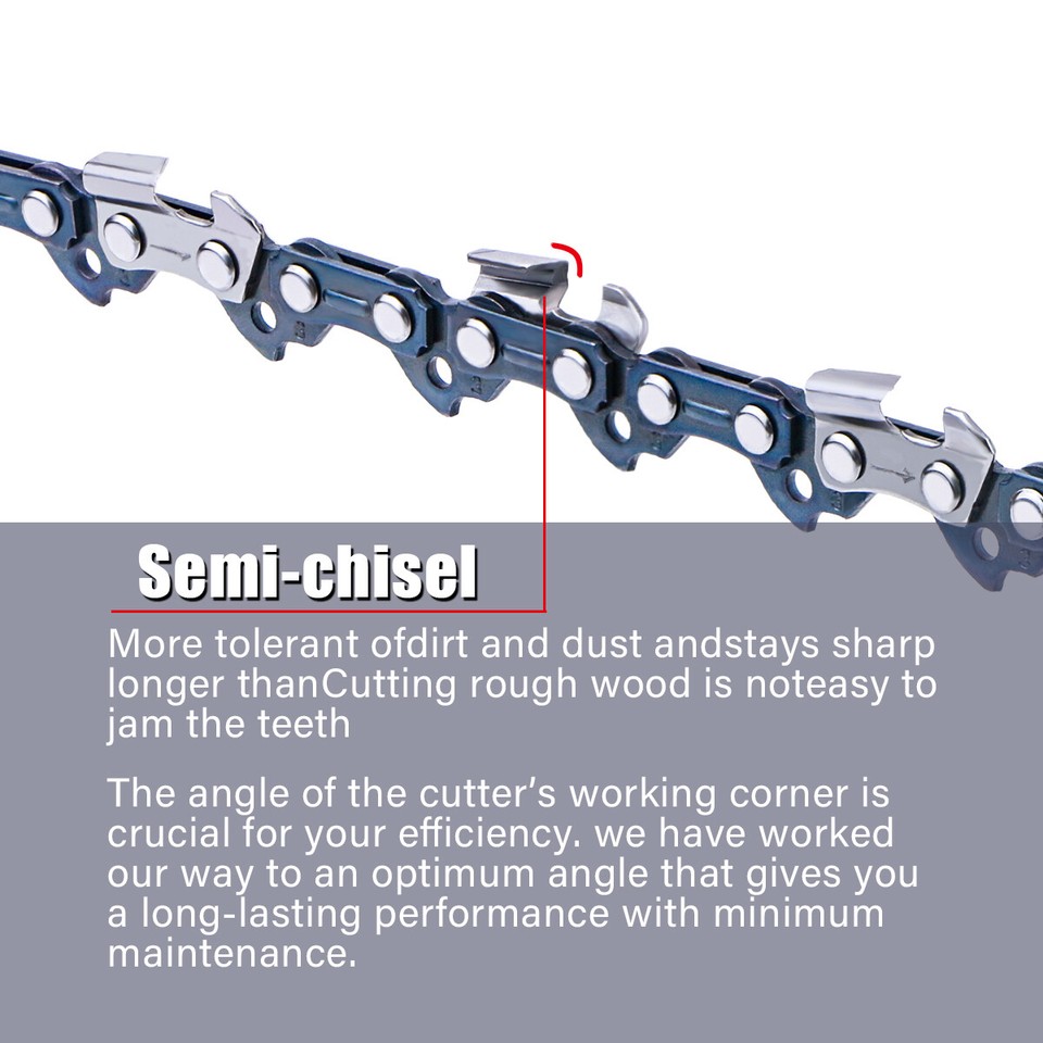 2-pcs 18 Inch Chainsaw Chain .050" Gauge 0.325" 72DL For Husqvarna 440 ...