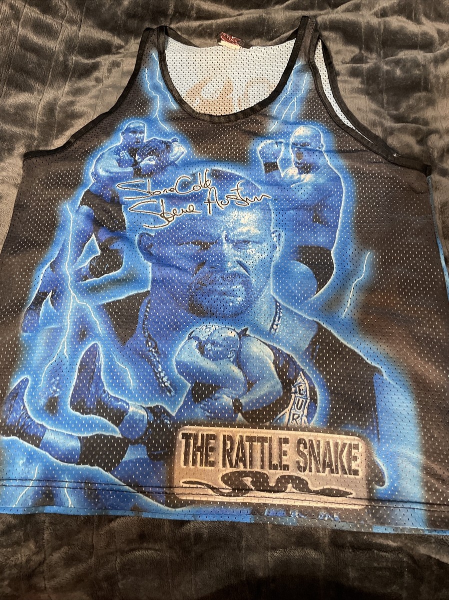 VINTAGE 1999 Stone Cold Steve Austin Rattlesnake Attitude WWF Tank 