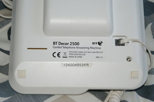 BT Decor 2500 Corded Landline Telephone Answering Machine Handsfree Big Buttons - Picture 5 of 5