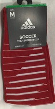 Adidas Soccer Team Speed II Socks Climalite Formotion NEW Size M Red