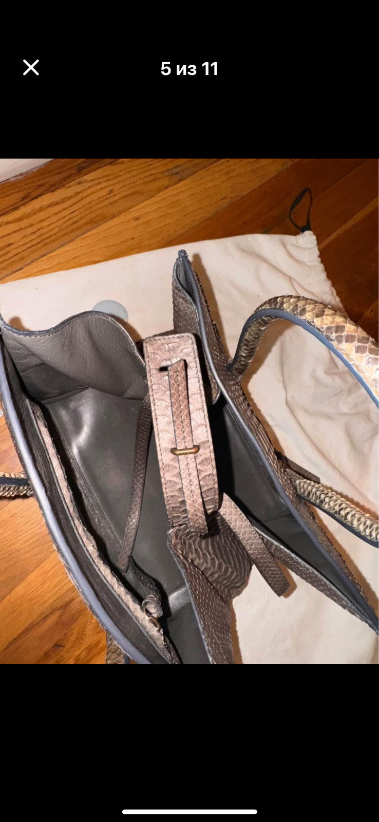 celine python bag large very good condition large - image 4