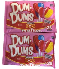 Dum-Dums Heart Pops (2-PACK) Classroom Exchange 50 Lolipops  17.6 oz  BB 09/2027