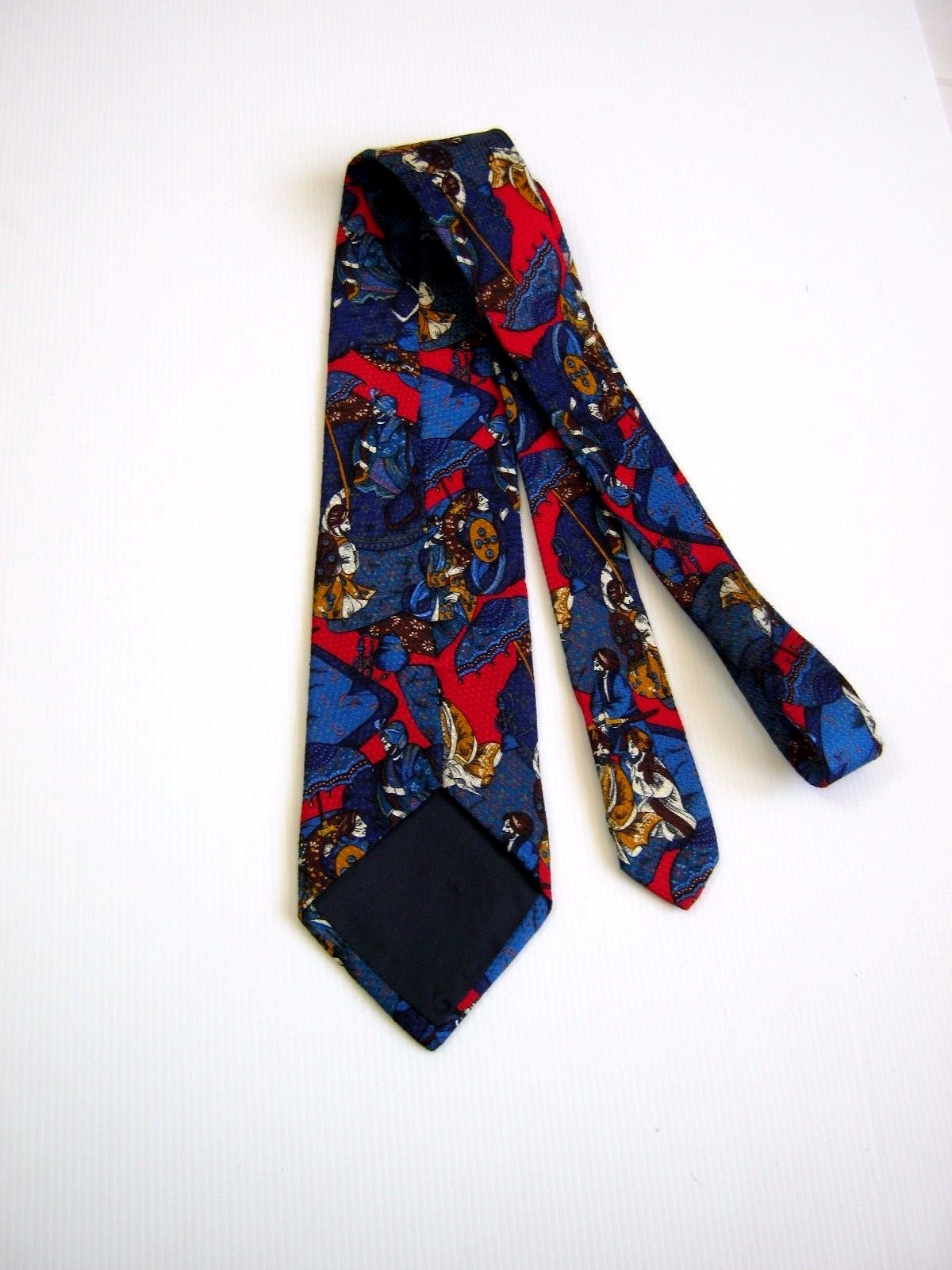 Cravate En Soie Pure ST-Carlo Made In Italy - Motif Zèbre - Occasion