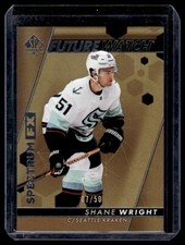 2022-23 SP Authentic Spectrum FX Gold Bounty Shane Wright RC 07/50 Seattle