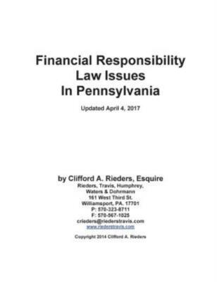 Financial Responsibility Law Issues In Pennsylvania