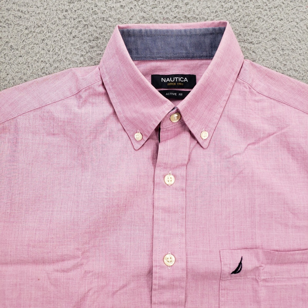 Nautica Shirt Mens 14.5 32/33 Pink Button Down Active Fit Classiccore Pocket | eBay Nautica Shirt Mens 14.5 32/33 Pink Button Down Active Fit Classiccore Pocket | eBay