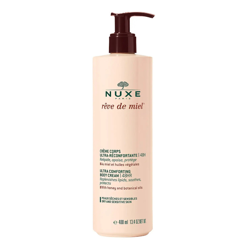 Crema corporal Nuxe Reve de Miel ultra reconfortante para pieles secas y sensibles 400 ml