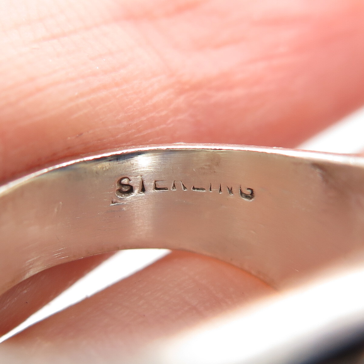 925 Sterling Silver Vintage Glass 1970 