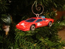 Lamborghini Countach Pace Car at 1983 Grand Prix custom Christmas tree ornament