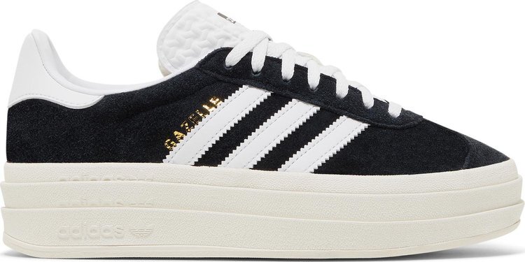 adidas Womens Gazelle Bold 'Black White' HQ6912 In Stock
