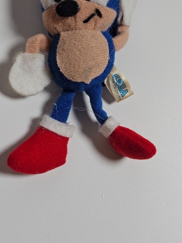 Rarissimo primo modello Sonic il riccio e la coda portachiavi mascotte peluche - Foto 8 di 14