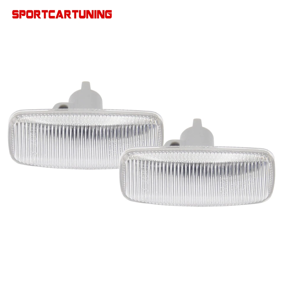 2X Clear OE Side Marker Lights Lamp For Audi A2 A3 A4 A6 A8 TT Coupe Allroad C5 - Image 3 of 4