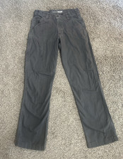 Carhartt Relaxed Fit Men's Gray Canvas Work Pants 31x32 Cotton Construction