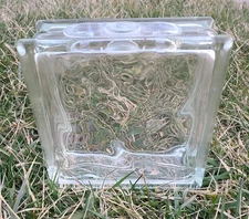 Vntg Corning Glass Bank Architectural Glass Brick W Top Coin Slot Decorative 