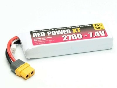 Pichler LiPo Akku RED POWER XT 2S 2700mAh 25C/50C 7,4V, XT60 #15421