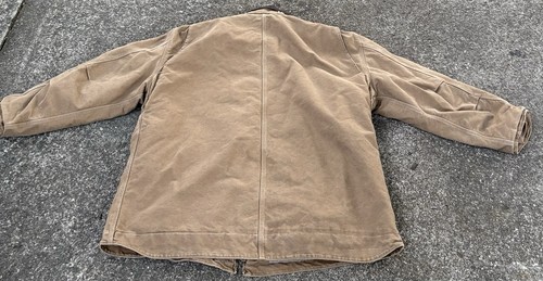 NUOVO $139 Carhartt C61 FRB Sandstone Duck Brown Sherpa Fodera Giacca 3XL Alto - Foto 13 di 15