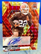 2025 Mosaic Dylan Sampson Orange And Yellow Rookie Auto