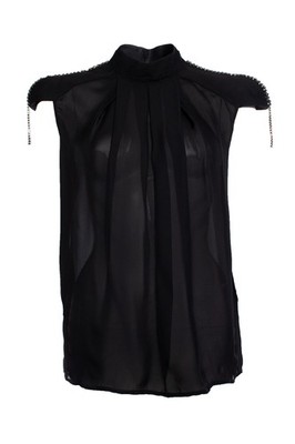 Pierre Balmain Oberteil Mit Schulterpolstern Weiblich Schwarz 38