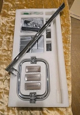 Glasswarehouse Wall Hinge Shower Enclosure Hardware Kit Brush Nickel GWGHKITCH