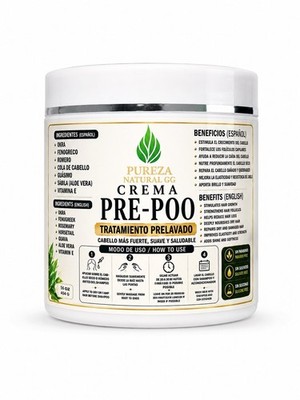 Pre Poo Hair Treatment Moisturizing Frizz Control Soft Hair Care 8oz