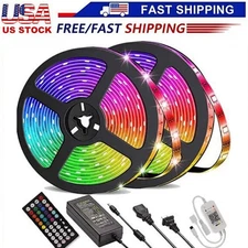 USA - LED Strip Lights 100ft 50ft 5050 RGB Room Light with Remote