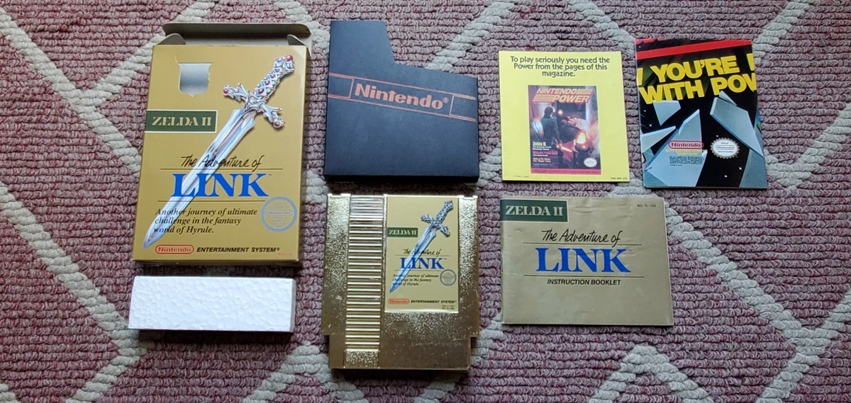 Zelda II: The Adventure of Link Gold Video Games for sale - eBay