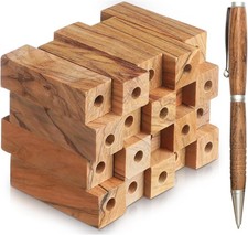 20 Pcs Pre Drilled 7mm Olive Wood Pen Blanks for DIY Pen Turning Kit