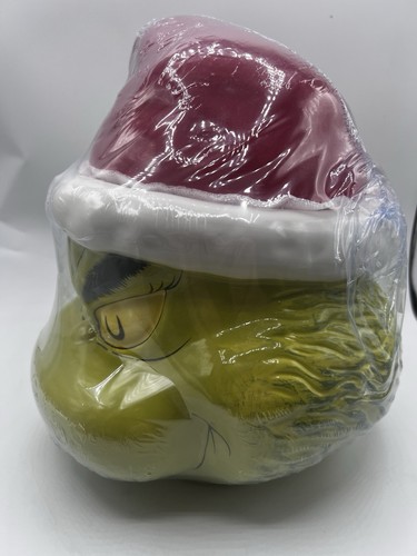 Barattolo biscotti in ceramica Dr. Seuss Il Grinch con cappello di Babbo Natale - Foto 9 di 9