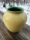 Rookwood Pottery 1931 Yellow & Green Deco Arts & Crafts Vase Form 6201 6.5" Tall