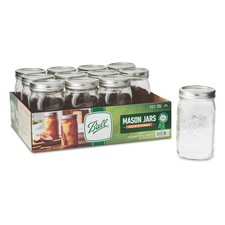 Ball Wide Mouth Quart 32oz. Glass Mason Jars ...