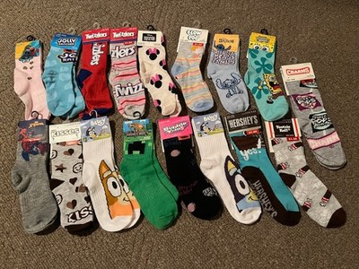 SOCKS Snacks Candy Cookies Movie Novelty Kids (AS MANY FOR $4.99 TOTAL SHIPPING)