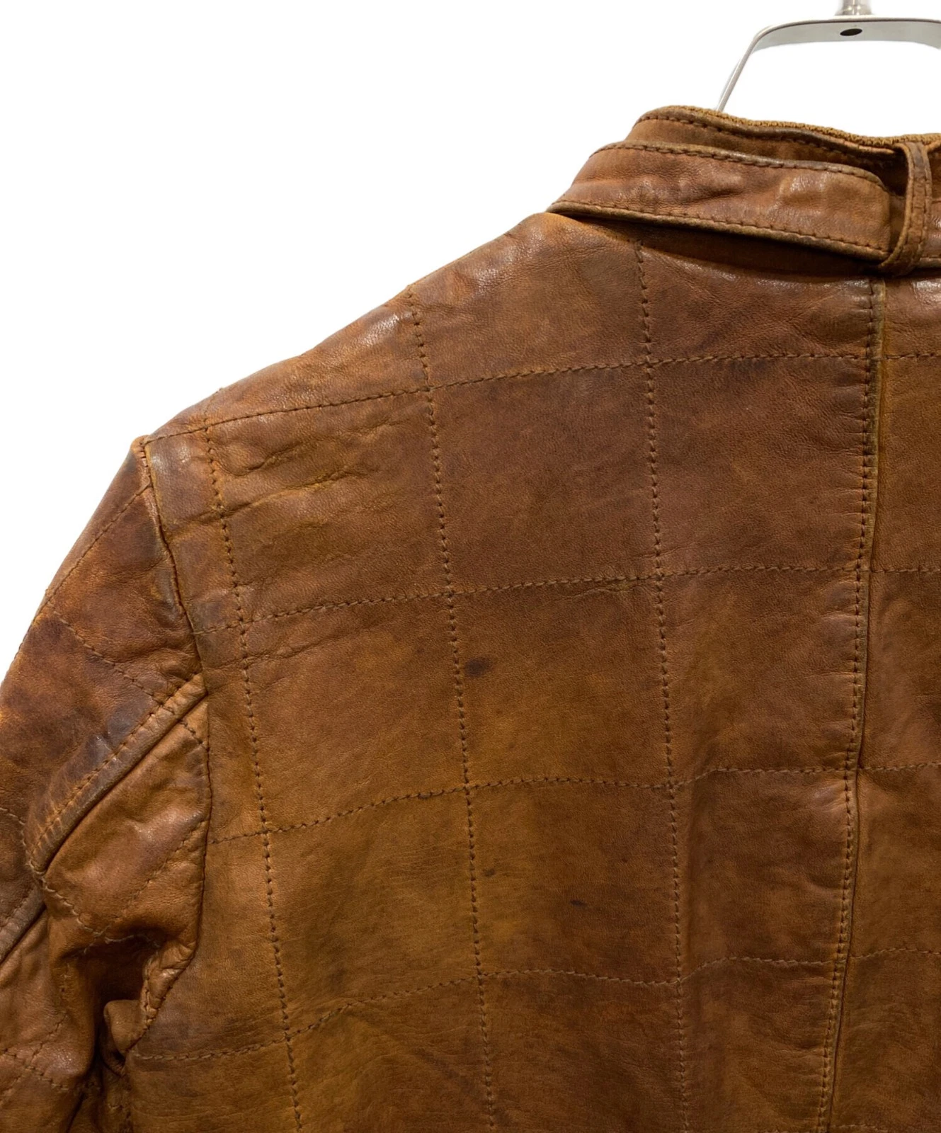 Schott Leather Jacket Men's Size M Brown image 9