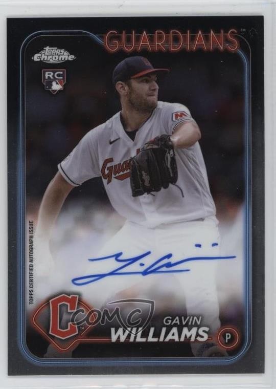 2024 Topps Chrome Rookie Auto Gavin Williams #RA-GW Auto RC 0c3h