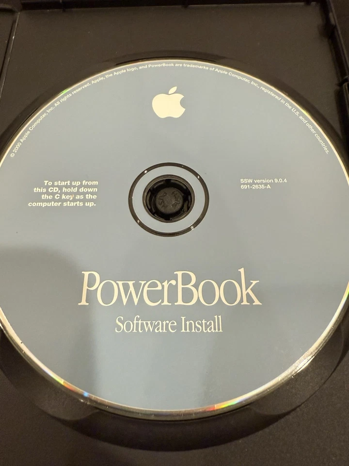 Vintage 2000 Apple PowerBook Software Install & Restore CD-ROM Disc ONLY v9.0.4 - Image 4 of 4