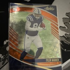 Panini 2025 Absolute Tyler Warren Rookie Orange Mosaic #195 /825 Colts NFL