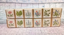 2 Vintage Delagar English Country Floral Bath Cube Set of 6,  12 Cubes Total