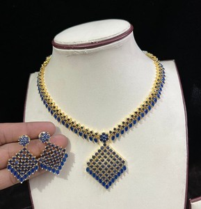 Authentic Indian Bollywood Bridal Party Wear Gold Plated Necklace Set Weding Women G38