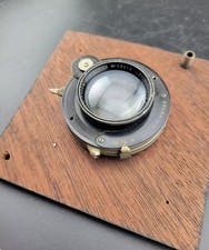 Vintage 6 1/2" F/4.5 Ilex Paragon Anastigmat Lens in Universal Shutter/Board