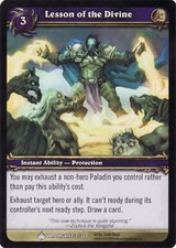 Moderate Play WoW TCG Lesson of the Divine Wrathgate World of Warcraft