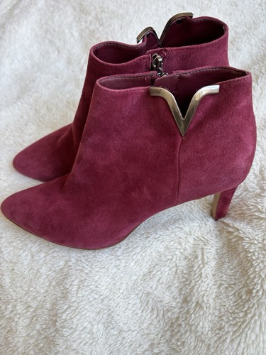 Bottines Clarks En Cuir Bordeaux - Taille US 7.5 - Style Western - Occasion