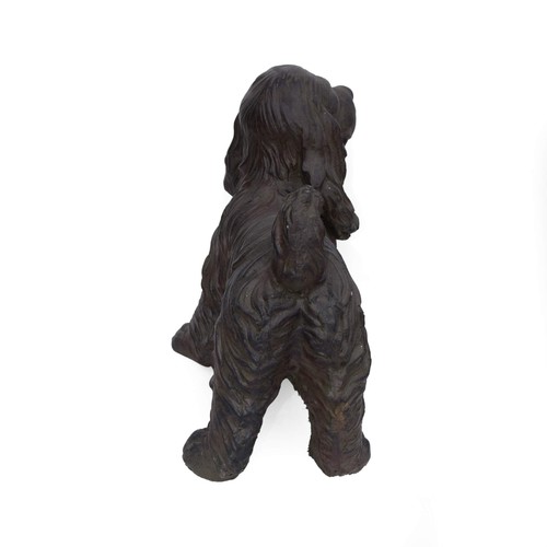 Christopher Knight Home Messiah Outdoor Cocker Spaniel Dog Garden Statue Brown - Afbeelding 5 van 8