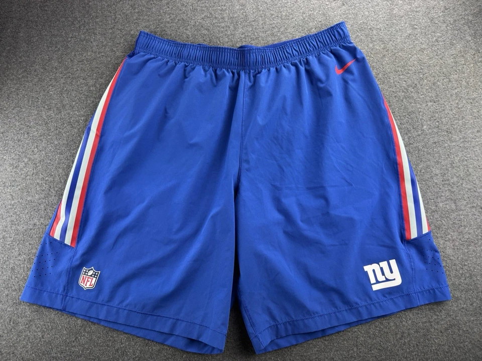 New York Giants Nike NFL On Field Athletic Training Shorts Men's Size XXL Blue - Image 2 of 4