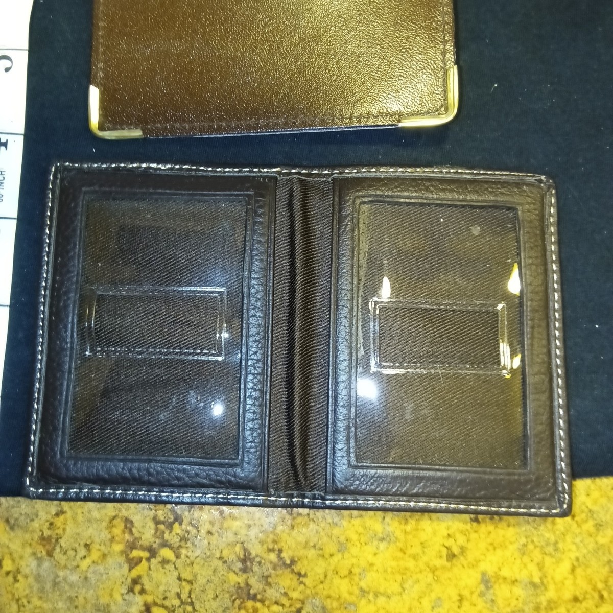 (3) Bifold Leather Wallets 1- Rolfs (New)  1- Wizzer (New) 1- Unbranded (Used)! View 4