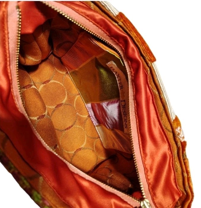 Patchwork Tapestry Purse Baxter Designs Orange Mu… - image 6
