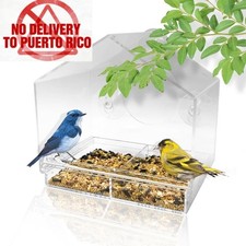 Window Bird House Feeder and 4 Extra Strong Suction Cups