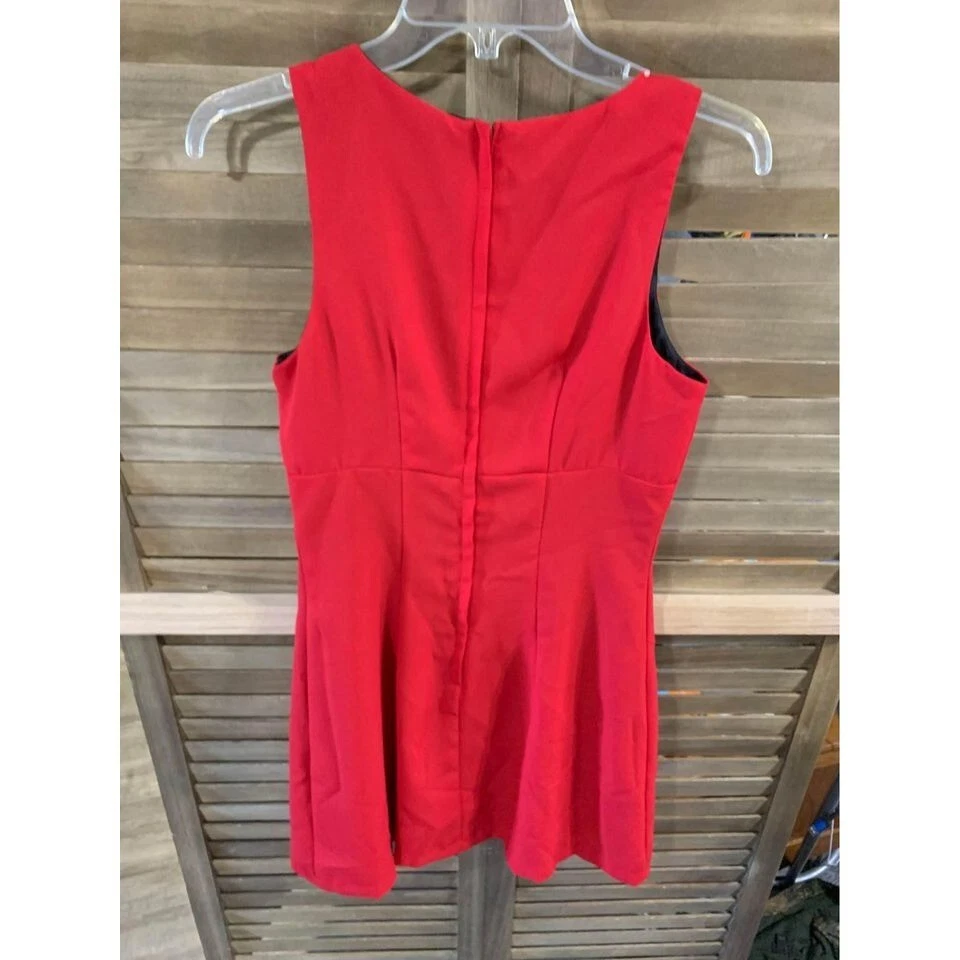 XOXO Y2K Business Casual Red Dress Juniors Size 7/8 Retro Vintage Y2K Dance - Image 3 of 4