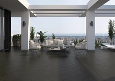 Pizarra Black Porcelain Block Paving 20mm Full Packs Outdoor Patio Driveway Tile