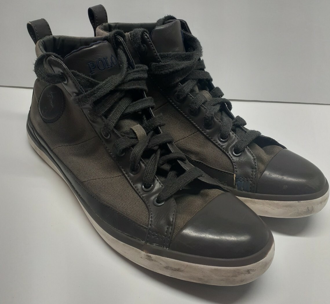 POLO Ralph Lauren CLARKE High Top Sneakers Shoes Men display picture 1
